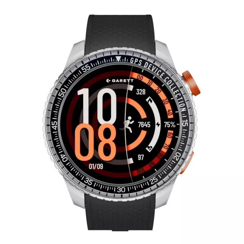 Nutikell Garett Compass GPS hõbedane — Garett Compass GPS srebrny