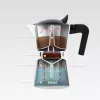 Moka pot Maestro MR-1658-3 — alumiiniumist pliidikann, 3 tassi (0,15 L), must, hingedega kaas
