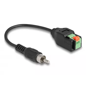 DeLOCK kaabel RCA isane klemmiploki adapter surunupuga 15 cm