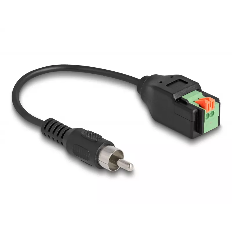 DeLOCK kaabel RCA isane klemmiploki adapter surunupuga 15 cm