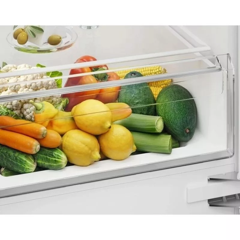 Sisseehitatav külmik-sügavkülmik Electrolux ENS3SE18S — roostevaba teras, ülemine sügavkülmik, pööratav uks, energiaklass E