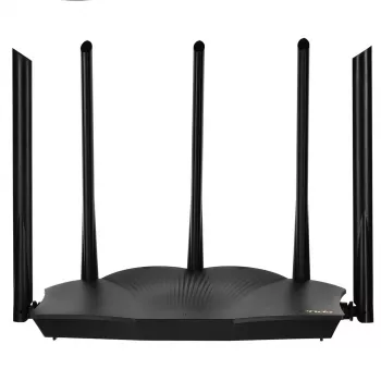 Tenda TX12 PRO juhtmevaba ruuter Fast Ethernet Kaheriba (2,4 GHz / 5 GHz) Must