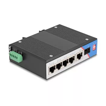 Võrgulüliti DELOCK 80164 4-pordiline Gigabit PoE 1 üleslingi RJ45 pordiga