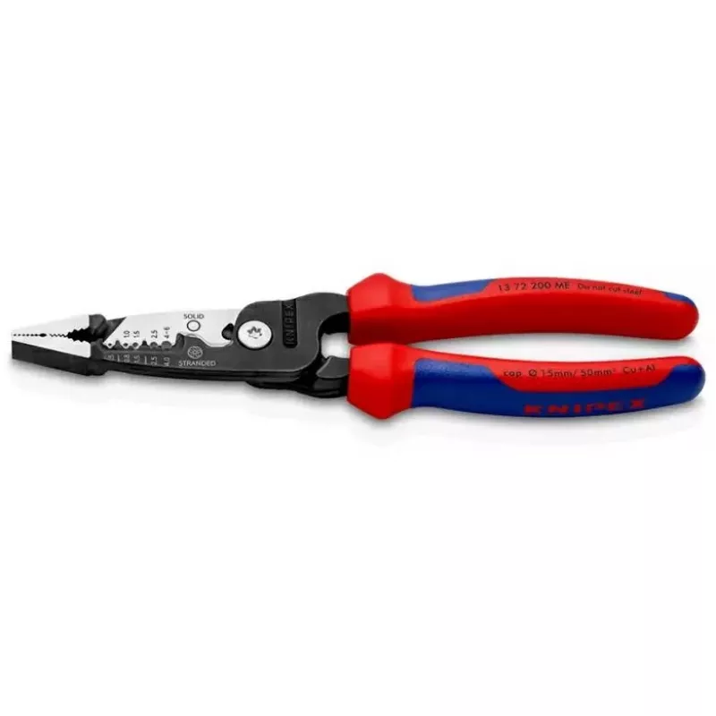 Knipex 13 72 200 ME kaablieemaldaja Must, Sinine, Punane, Roostevaba teras