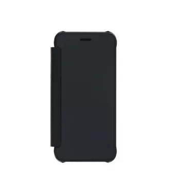 Telluri rahakotiga telefoniümbris iPhone 8-le — sünteetiline nahk, must, peegliga