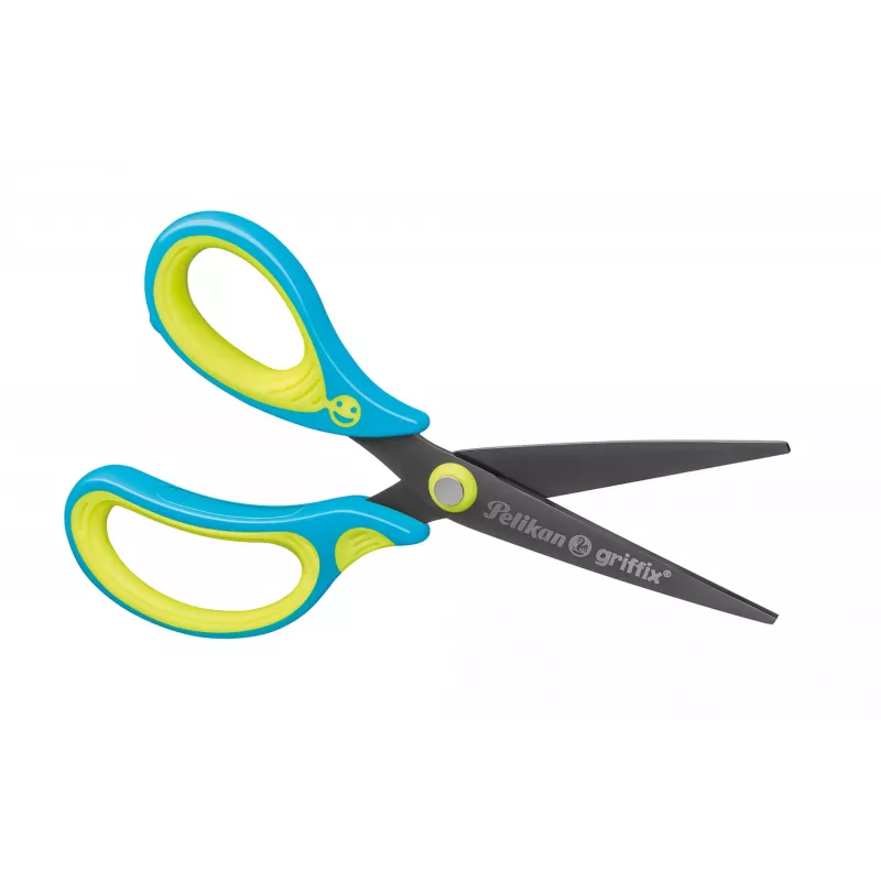 Scissors Pelikan 810296 sirge cut Blue Lime