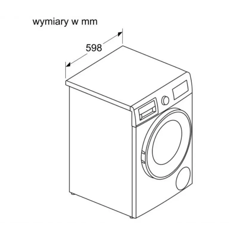 Bosch WNA13401PL pesumasin-kuivati 8 kg / 5 kg 1400 p/min valge