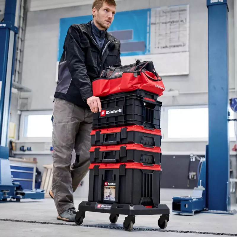 Veerev alus süsteemkohvritele EINHELL E-Case, must, kandevõime kuni 120 kg