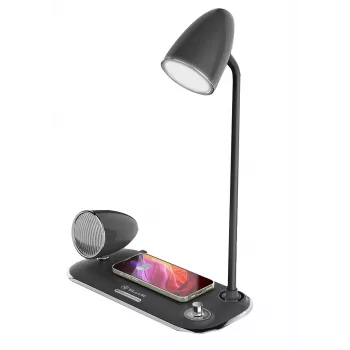 Lauavalgusti Tellur TLL151361 juhtmevaba Qi-laadija ja Bluetooth-kõlariga, reguleeritav valgustus