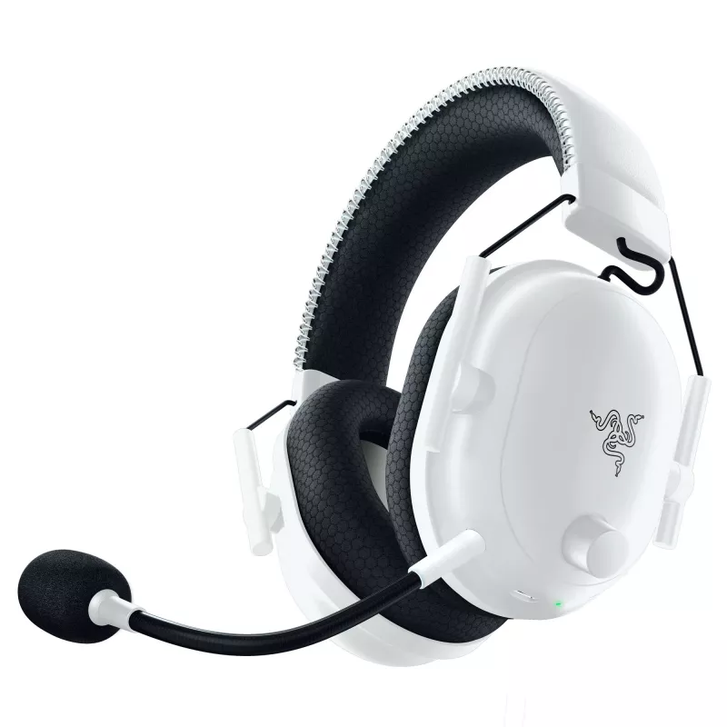 Razer BlackShark V2 Pro PlayStation'ile – juhtmevaba peavõruga mängupeakomplekt, USB Type-C, Bluetooth, valge