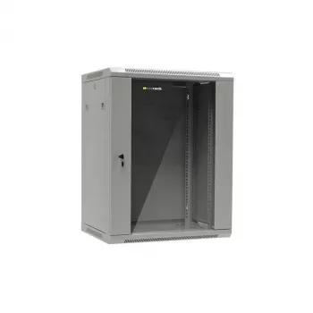 NETRACK 019-150-645-021 seina-/rippkapp 19tolli 15U/450 mm klaasuks hall eemaldatavad küljepaneelid
