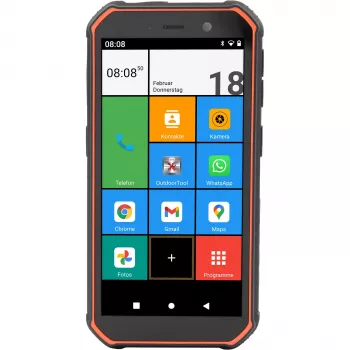 Nutitelefon Olympia TREK 5,5 tolli 3 GB 32 GB Must Oranž