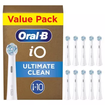 Oral-B iO Ultimate Clean asendusharjapead, valged, 10 tk
