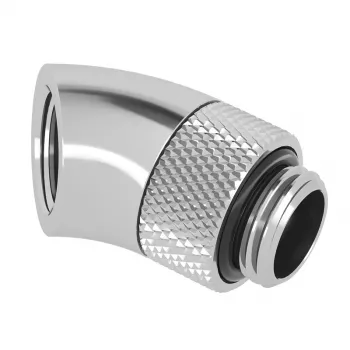 Barrow 45° pööratav adapter G1/4 isane G1/4 emasele, hõbedane, mudel TWT45-B01 s