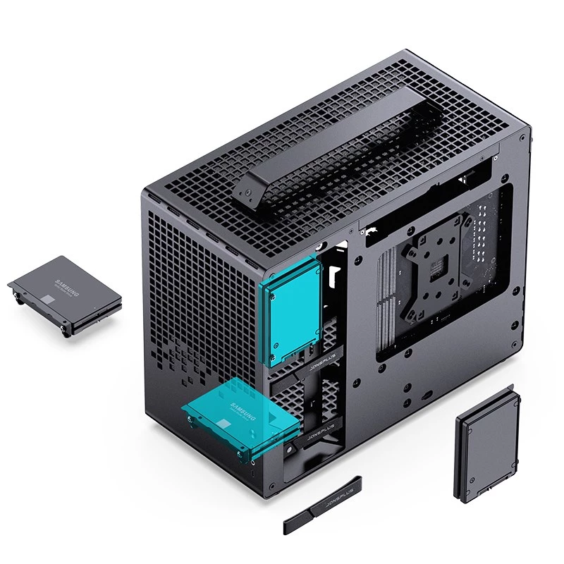Jonsplus MATX käepidemega korpus Z20 - must