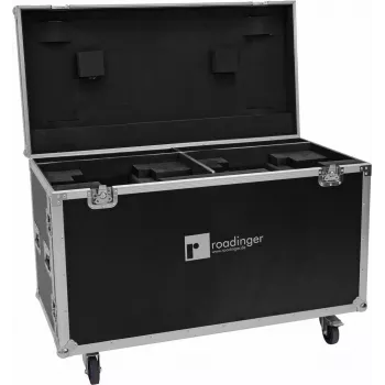 Roadinger flightcase 2× DMH-640 jaoks ratastega — kaitsev transpordikohver