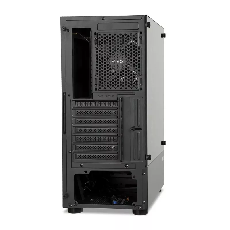 Arvutikorpus IBOX LUPUS 27 Midi Tower ATX, karastatud klaas, RGB, 455×200×380 mm, toetab ATX, GPU kuni 32 cm
