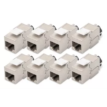 Digitus Cat. 6A keystone-moodul, varjestatud, intelligentne kaablihaldur, 8 tk