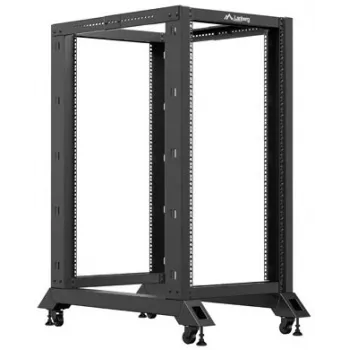Lanberg Avatud Rack 22U Must (22HE, 19-tolline Rack), Rack Kapp, Must