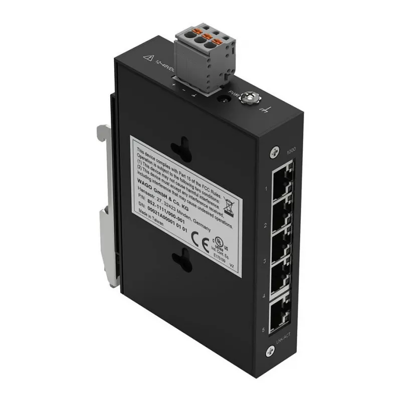 WAGO 852-1111/000-001 Industrial-ECO-Switch, 5 porti 1000