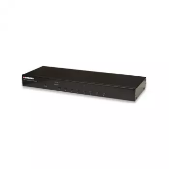 Intellinet 8-pordiline riiulisse paigaldatav KVM-lüliti, Combo USB + PS/2, ekraanikuva, kaablid kaasas (Euro 2-pin pistik)