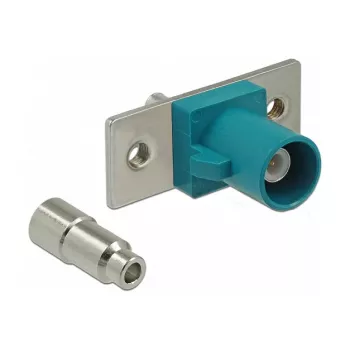 Koaksiaalkonnektor DELOCK 89826 — FAKRA Z isane, kullatud kontaktidega, 21,2×24×7,5 mm