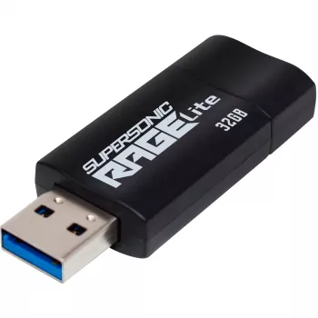 Patriot Memory Supersonic Rage Lite USB-mälupulk 32 GB USB Type-A 3.2 Gen 1 (3.1 Gen 1) Must, Sinine