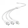 USB 2.0 A 3-in-1 3A kaabel Vention CTPWG 1,5 m valge