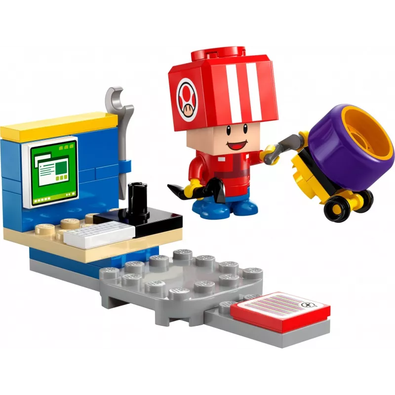 Ehitusmänguasi LEGO Mario Kart Toad Pit Crew polybag 30702 väike komplekt minifiguur tarvik
