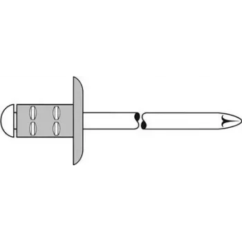 Pimeneet GESIPA Polygrip 4,8x10 Al/St suur äärik materjalidele 0,5–6,5 mm, pakendis 250 tk