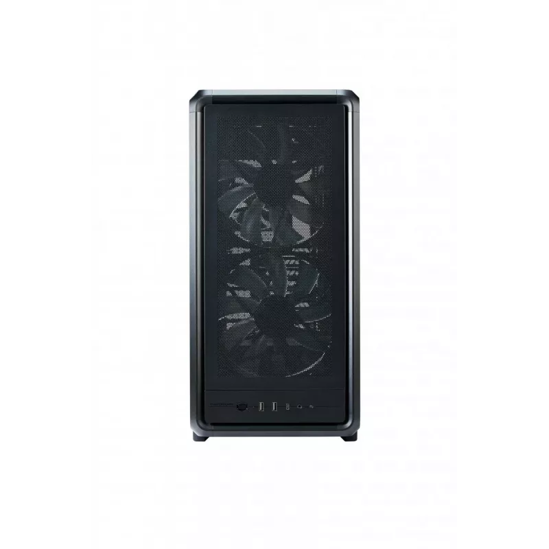 PC Midi Tower Cooler Master MasterFrame 500 Mesh — must, läbipaistva küljeaknaga, toetab ATX/EATX, 2x200 mm esi-, 1x120 mm tagaventilaator