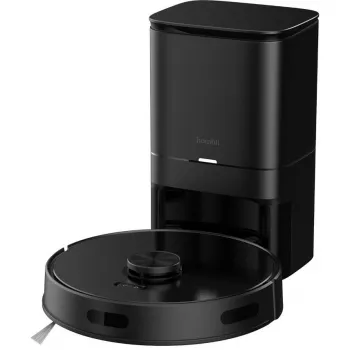Robot vacuum Hombli HBVR-0100 — bagless 0.35 L, 3200 mAh, 90 min runtime, 33 cm diameter, Must