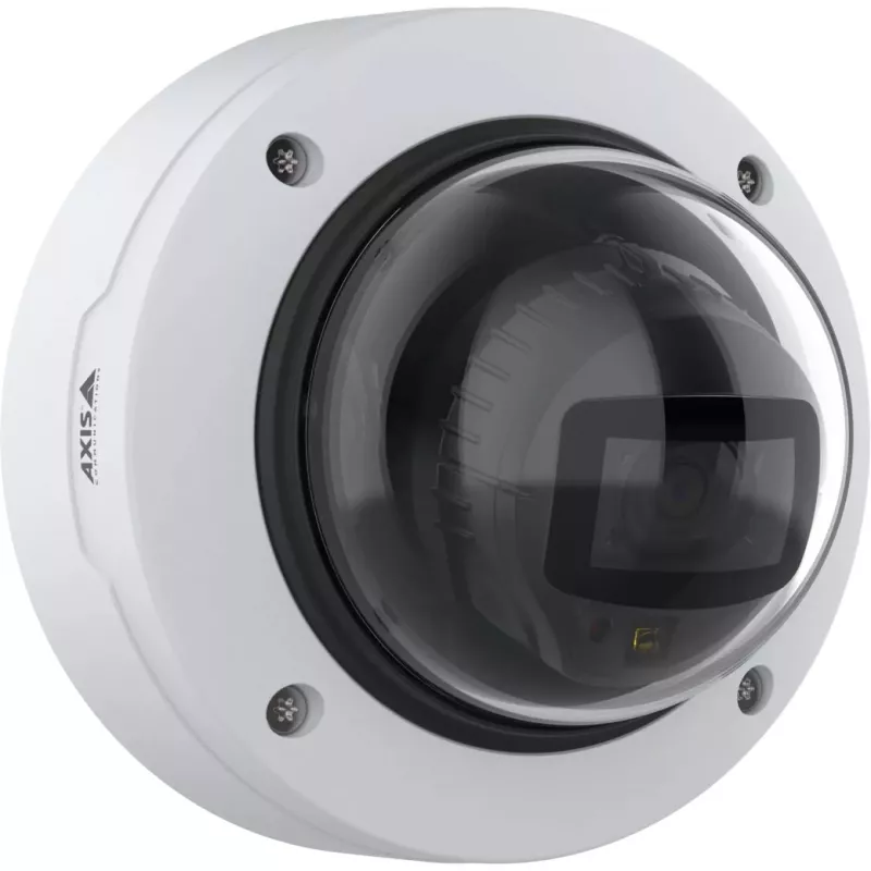 IP kuplkaitsekaamera AXIS P3278-LV — 3840×2160, sise-/välitingimustesse, lagi/seina, 103° HFOV, 1/1.8 tolli CMOS