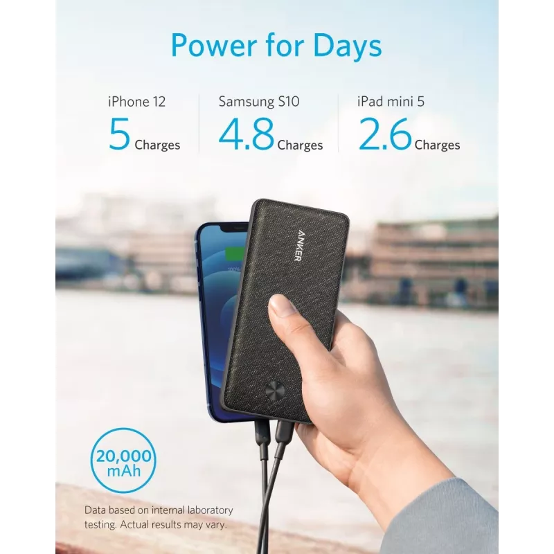AKUPANK USB 20000MAH MUST/A1365G11 ANKER
