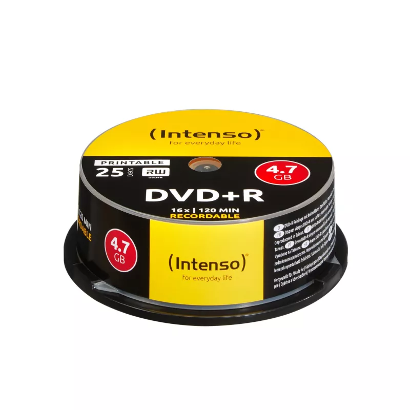 DVD+R Intenso 4.7GB prinditav 16x 25 tk