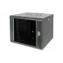 DIGITUS Professional Unique DN-19 09U-6/6-SW - kapp - võrgukapp - sobib seinale paigaldamiseks - must, RAL 9005 - 9U - 48,3 cm (19) (DN-19 09U-6/6-SW)