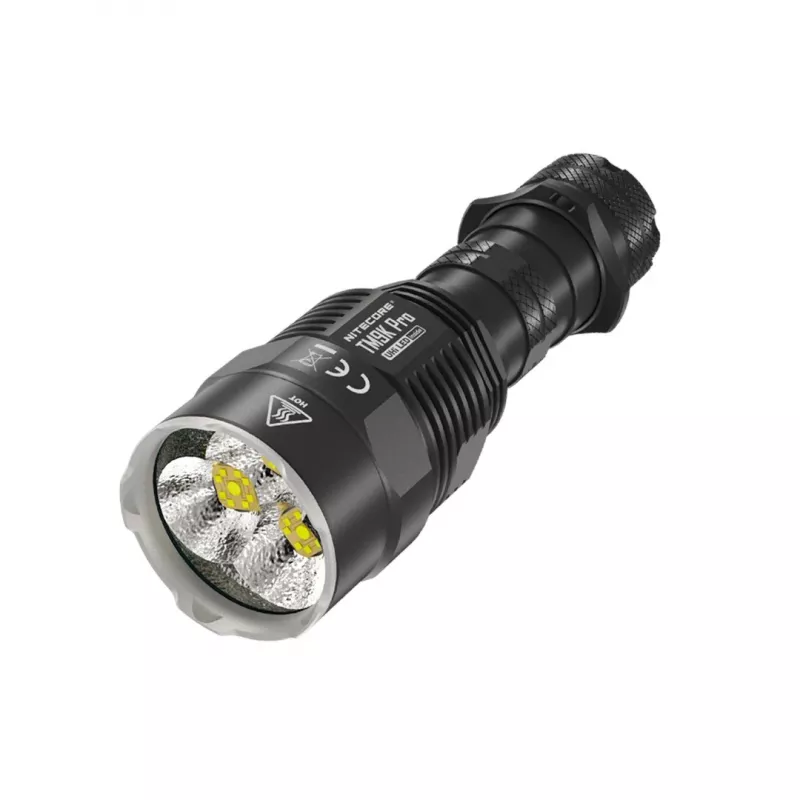 Käsilamp Nitecore TM9K PRO — 9900 lm, USB-laetav, IP68, 133 mm, 227 g, alumiinium, must