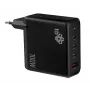 3x USB C + USB A Power Delivery seinadapter must, GaN 100W