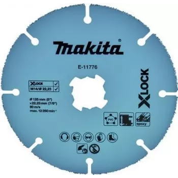 Makita - Lõikeketas - vasele, polüvinüülkloriidile (PVC), kipsplaadile, kiudplastile - 125 mm - Terasuurus: 40