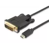 Equip USB USB-C to DVI-D Dual Link kaabel, isane–isane, 1,8 m