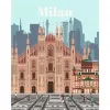 CreArt - Värviline Milano, maalimine