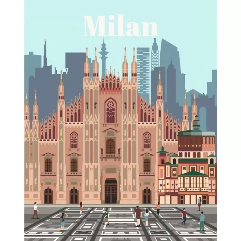 CreArt - Värviline Milano, maalimine