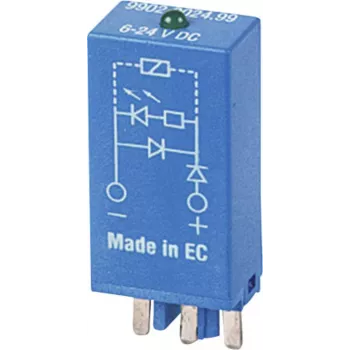 Pistikupesamoodul LED-i ja varistoriga, Finder 99.02.0.230.98, roheline indikaator, seeriale 90