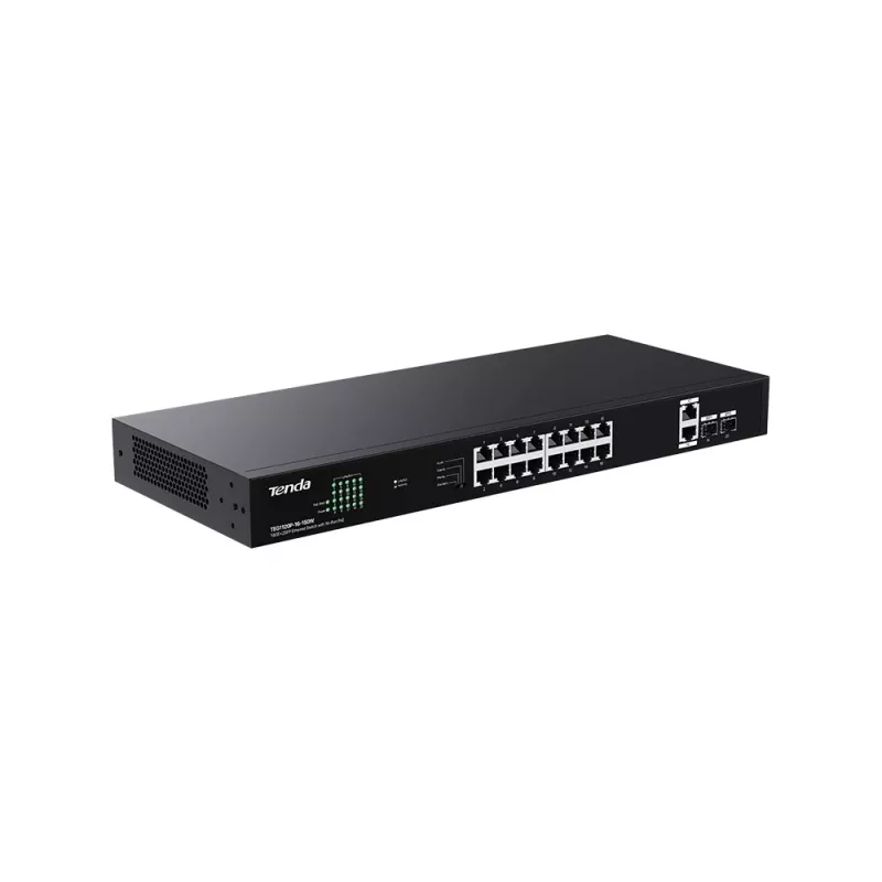 Lüliti TENDA TEG1120P-16-150W PoE+ Gigabit 16x 1Gb/s, 135W PoE eelarve