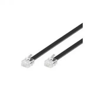 Wentronic Goobay modulaarne ühenduskaabel, must, 3m - RJ12 pistik (6P6C) RJ12 pistikule (6P6C) (50321)