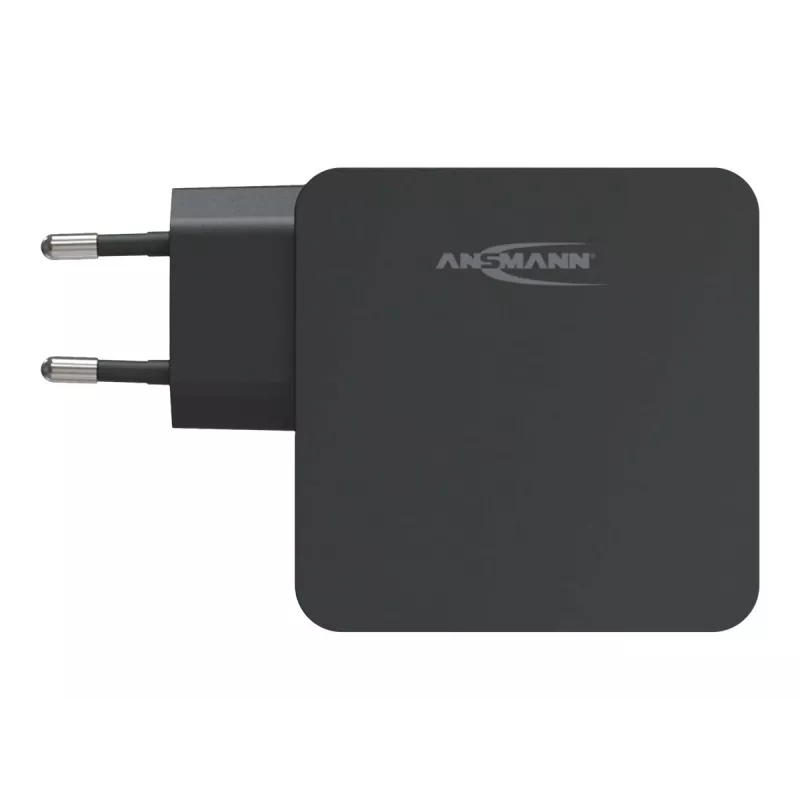 ANSMANN 247PD - Toiteplokk - 45 W - 4700 mA - PD, QC 3.0 - 2 väljundporti (USB, USB-C) - Must (1001-0095)