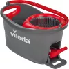 Mopp VILEDA EasyWring & Clean Turbo, punane tehnopolümeerist ämber, eemaldatav pestav mikrokiudpea, kõvadele põrandatele