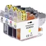 Renkforce tindikombipakett, asendab Brother LC-3211 (LC3211VALDR) ühilduv must, tsüaan, magenta, kollane RF-I-B-LC3211BKCMY RF-5718882 (RF-5718882)