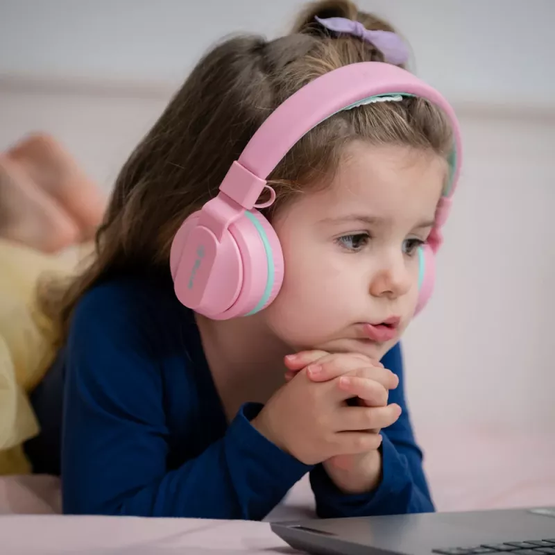 Kõrvaklapid Tellur Buddy Bluetooth üle-kõrva roosad