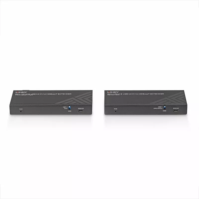 Lindy 150m Cat.6 HDMI 4K60, USB 2.0 ja IR HDBaseT KVM pikendaja